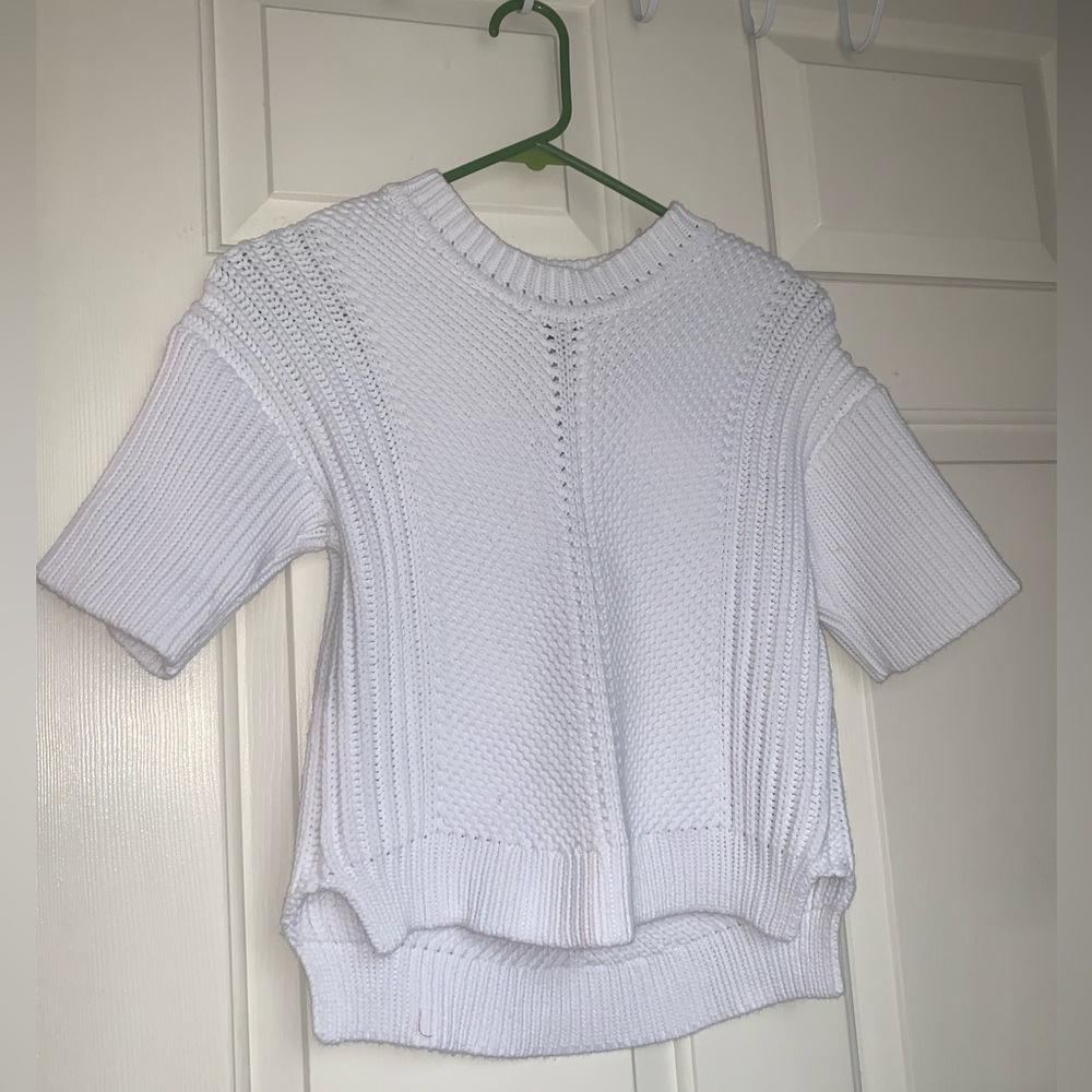 Banana Republic English Stitch Heavy Short Sleeve Sweater, XS